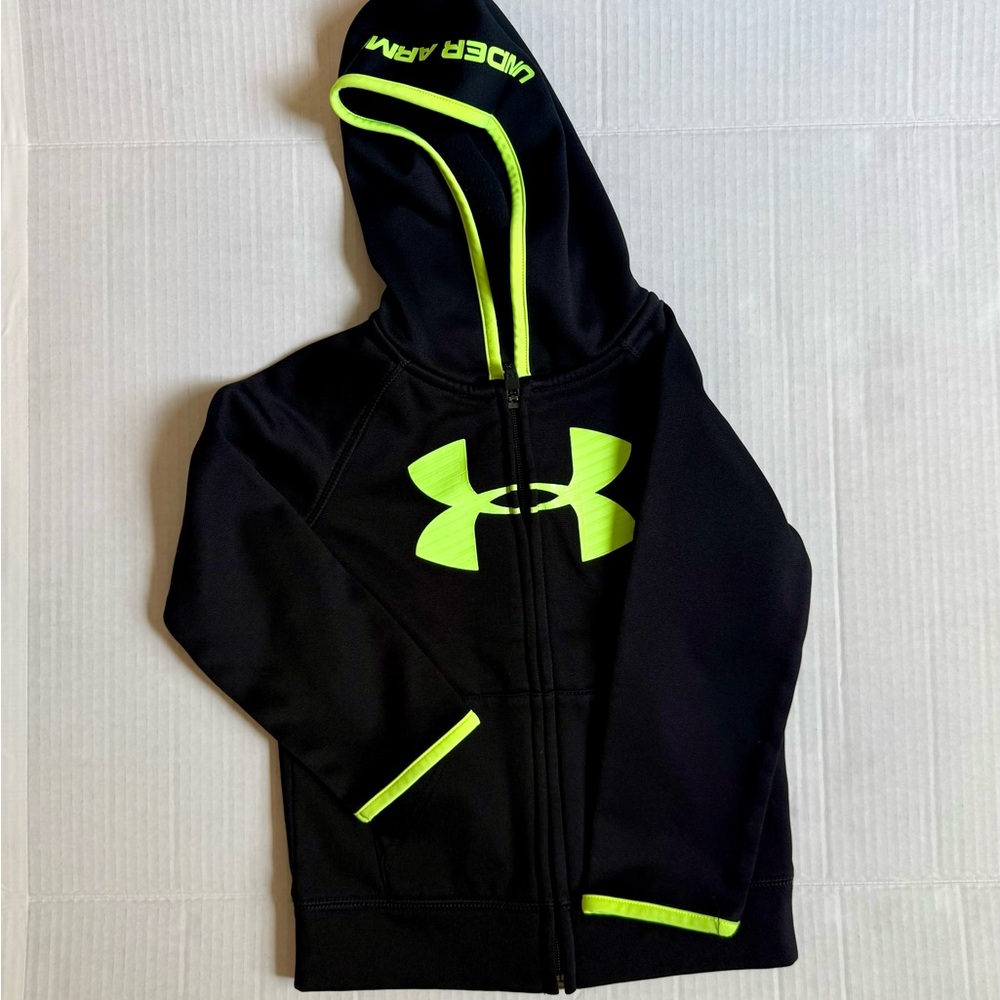 Under Armour Black Jacket with Neon Accents